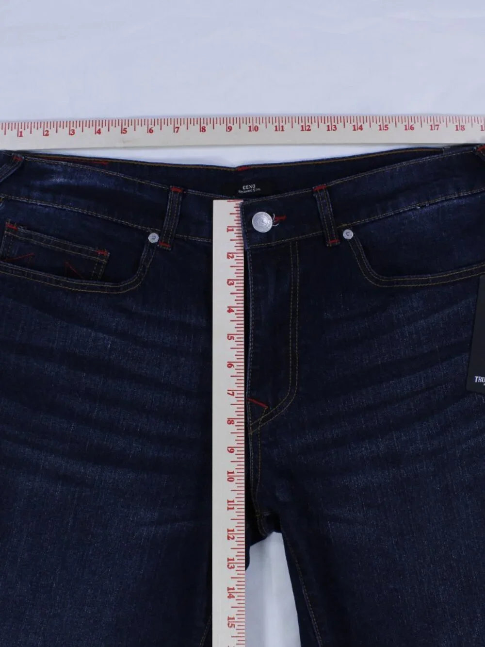 True Religion Geno Slim Straight Jeans - Dark‎ Wash - NWT - Size 36